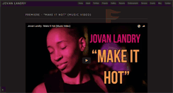 Desktop Screenshot of jovanlandry.com