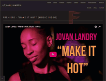 Tablet Screenshot of jovanlandry.com